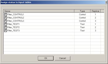 Input array data type assignment window