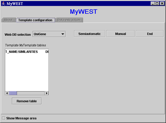MyWEST template-building interface